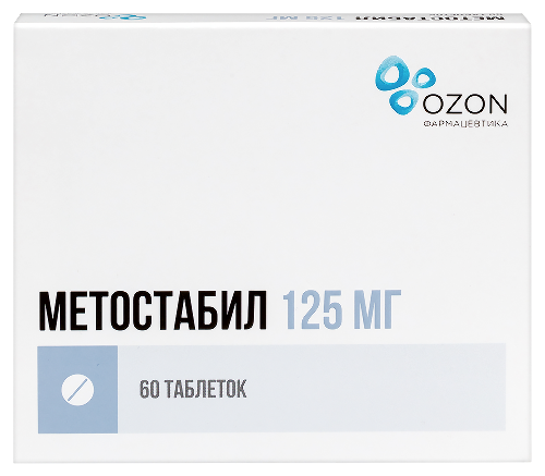 Метостабил 125 мг 60 шт. таблетки, покрытые пленочной оболочкой