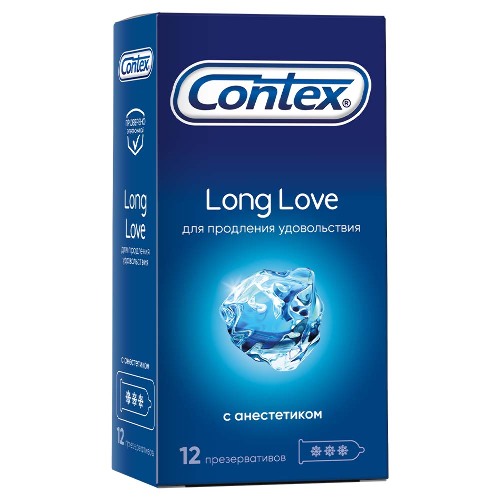Купить Contex презерватив long love продлевающие с анестетиком 12 шт. цена