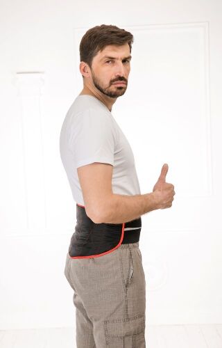 ПОЯС ПОЯСНИЧНЫЙ СОГРЕВАЮЩИЙ ИЗ НАТУРАЛЬНОЙ СОБАЧЬЕЙ ШЕРСТИ