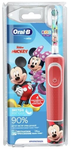 Oral-b зубная щетка d100,413,2k mickey/тип 3710/электрическая