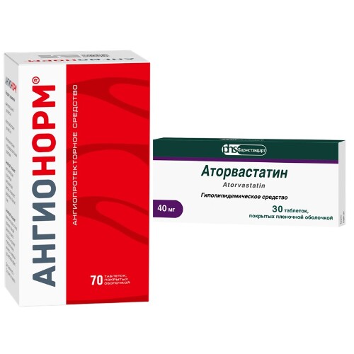 Набор: скидка на Ангионорм таб №70 при заказе с Аторвастатин таб 40мг №30