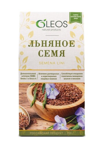 Купить Льняное семя олеос 200 гр цена