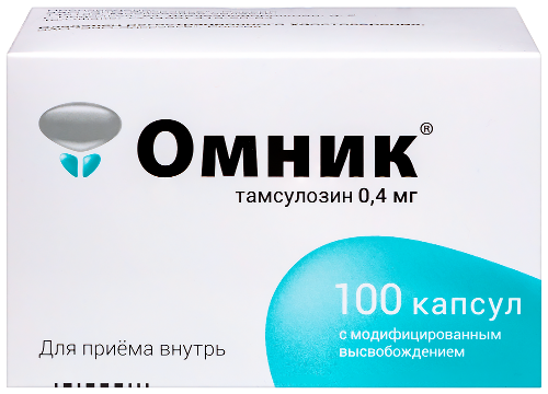 Купить Омник 0,4 мг 100 шт. капсулы с модифицированным высвобождением цена