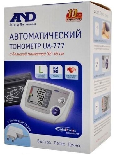 Купить Тонометр ua-777l автомат с адаптером большая манжета цена