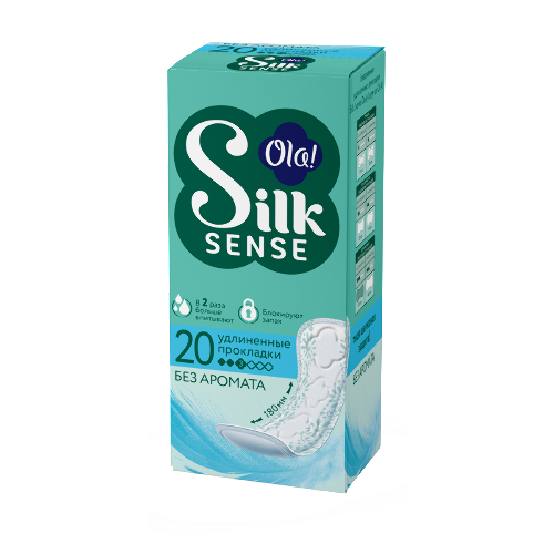 Ola silk sense прокладки ежедневные daily large 20 шт./без аромата