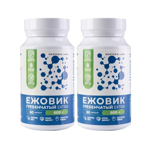 Набор из 2х уп.  NOOTERIA LABS ЕЖОВИК ГРЕБЕНЧАТЫЙ EXTRA N60 капс, по специальной цене
