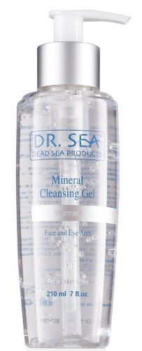 Купить Dr sea гель для лица и глаз очищающий минеральный с витамином е 210 мл цена