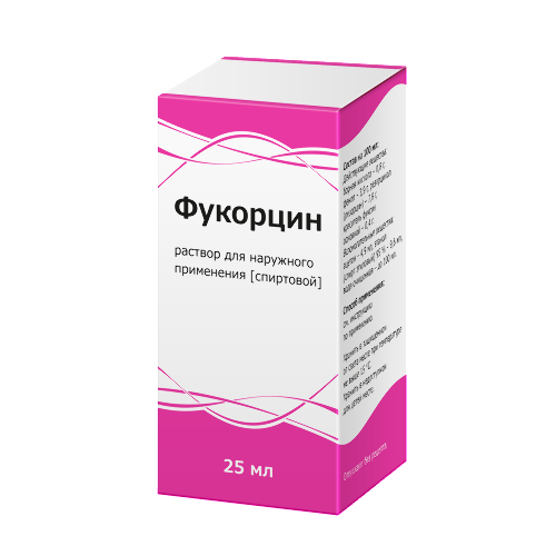 Фукорцин раствор для наружного применения 25 мл флакон