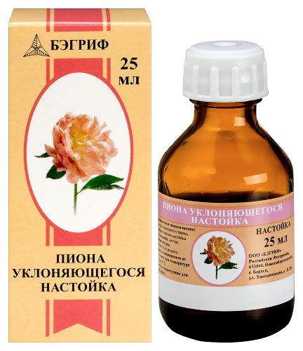 ПИОНА УКЛОНЯЮЩЕГОСЯ НАСТОЙКА