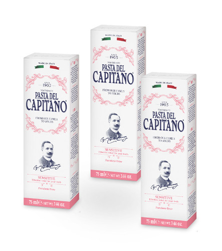 НАБОР 3=2 PASTA DEL CAPITANO 1905 ЗУБНАЯ ПАСТА ДЛЯ ЧУВСТВИТЕЛЬНЫХ ЗУБОВ 75МЛ