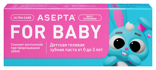 Асепта baby зубная паста детская гелевая 0-3 лет 50 мл