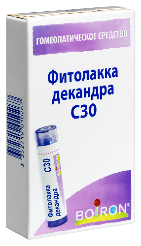 ФИТОЛАККА ДЕКАНДРА С30 ГОМЕОПАТ МОНОКОМП ПРЕПАРАТ РАСТИТ ПРОИСХОЖД