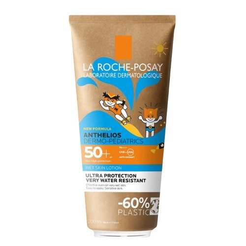 Купить La roche-posay anthelios dermo-pediatrics гель солнцезащитный детский для лица и тела с технологией нанесения на влажную кожу spf50+ 200 мл цена
