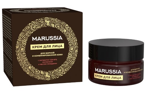 Купить MARUSSIA КРЕМ ДЛЯ ЛИЦА ДЛЯ ЖИРНОЙ И КОМБИНИРОВАННОЙ КОЖИ С МАСЛОМ ГРАНАТА КОЛЛАГЕНОМ И МАСЛОМ МАКАДАМИИ 75МЛ цена