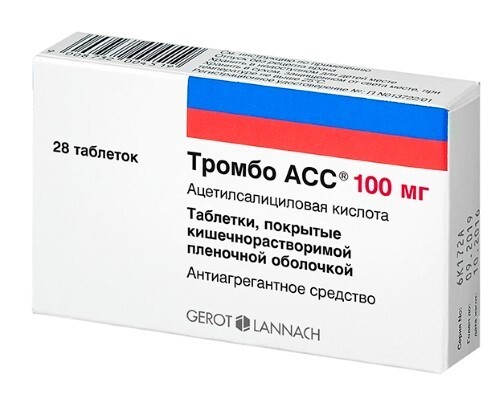 Купить Тромбо асс 100 мг 28 шт. таблетки цена