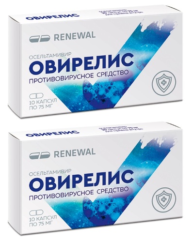 Набор 2 уп. ОВИРЕЛИС 0,075 N10 КАПС  со скидкой 15%