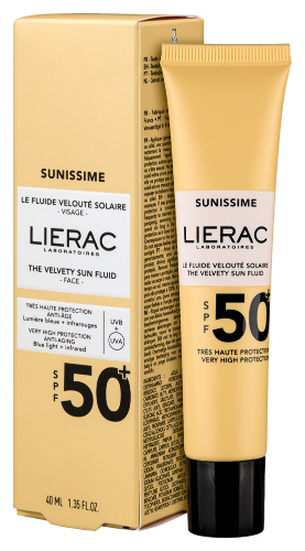 Lierac sunissime эмульсия для лица бархатистая солнцезащитная spf50+ 40 мл