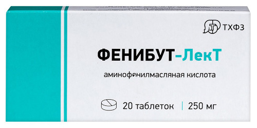 Фенибут-лект 250 мг 20 шт. таблетки