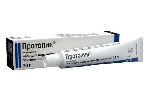 Купить Протопик 0,1% мазь для наружного применения 30 гр цена