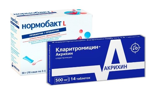 Купить Кларитромицин-акрихин 500 мг 14 шт. таблетки, покрытые пленочной оболочкой цена