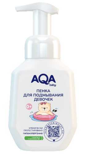 Aqa baby пенка для подмывания девочек 250 мл