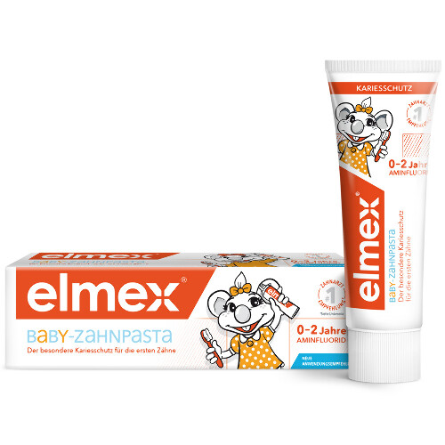 Colgate элмекс зубная паста baby для детей с 0 до 2 лет 50 мл/1000ppm