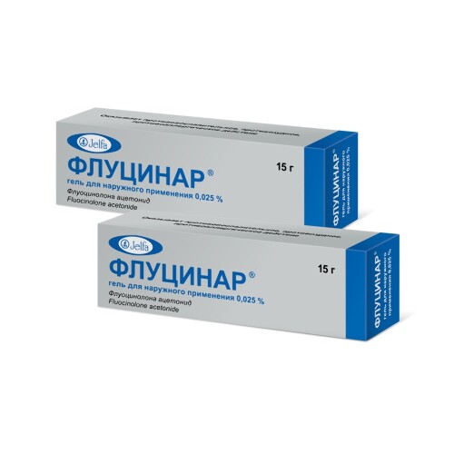 Набор при зуде от укусов насекомых ФЛУЦИНАР ГЕЛЬ 1+1 со скидкой