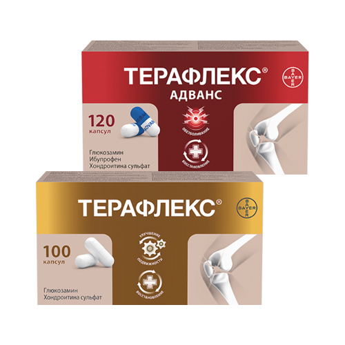 Купить Терафлекс 500 мг + 400 мг 100 шт. капсулы в Москве Терафлекс 500 мг + 400 мг 100 шт. капсулы