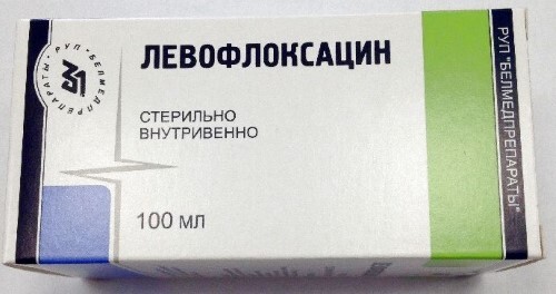 Левофлоксацин 5 мг/мл раствор для инфузий 100 мл бутылка 1 шт.
