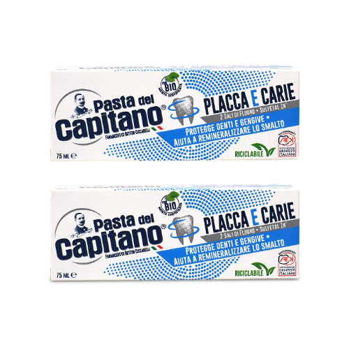 НАБОР PASTA DEL CAPITANO ЗУБНАЯ ПАСТА ПРОТИВ НАЛЕТА И КАРИЕСА 75МЛ 2 уп. - по выгодной цене!