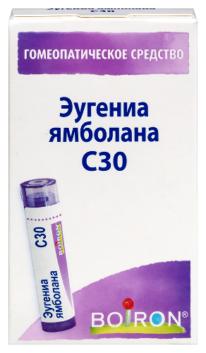 ЭУГЕНИА ЯМБОЛАНА С30 ГОМЕОПАТ МОНОКОМП ПРЕПАРАТ РАСТИТ ПРОИСХОЖД 4,0 ГРАНУЛЫ ГОМЕОПА
