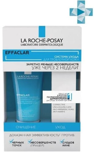 Купить La roche-posay набор vru11146 effaclar gel гель очищающий пенящийся 50 мл+effaclar duo(+) крем-гель корректирующий 15 мл цена
