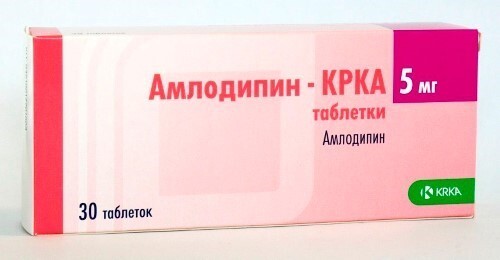 Купить Амлодипин-крка 5 мг 30 шт. таблетки цена