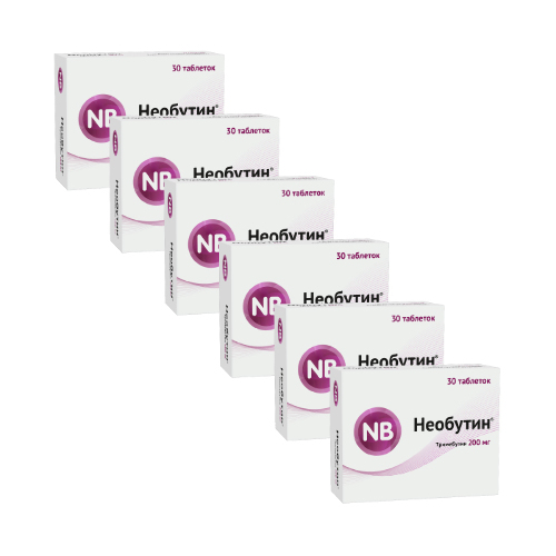 Набор 6 упаковок Необутин 200 мг №30 со скидкой