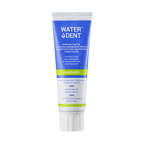 Waterdent зубная паста aesthetic для виниров и керамических конструкций 100 гр