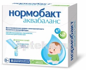 Купить НОРМОБАКТ АКВАБАЛАНС СО ВКУСОМ ЯБЛОКА N8 ПАКЕТ ДВУХКАМЕРНЫЙ ПО 2,0Г И 3,89Г цена