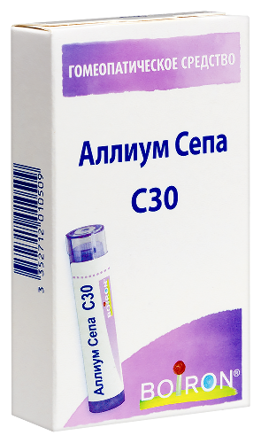 АЛЛИУМ СЕПА С30 ГОМЕОПАТ МОНОКОМП ПРЕПАРАТ РАСТИТ ПРОИСХОЖД
