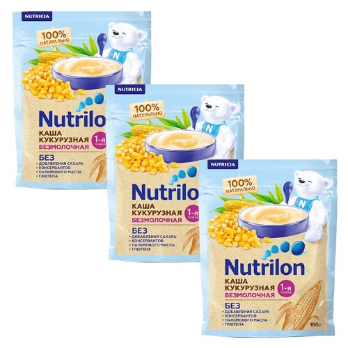 Купить Nutrilon безмолочная кукурузная каша 180 гр цена