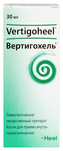 Вертигохель капли для приема внутрь гомеопатического применения 30 мл