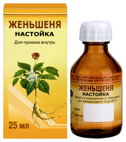 Женьшеня настойка 25 мл