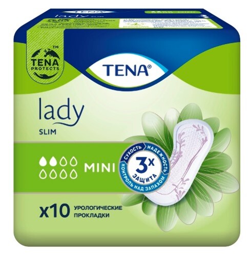 ТЕНА ПРОКЛАДКИ УРОЛОГИЧЕСКИЕ LADY SLIM MINI N10