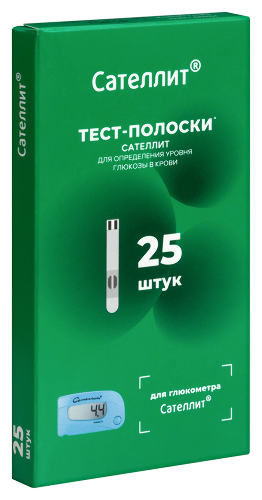 Тест-полоски Сателлит 25 шт.