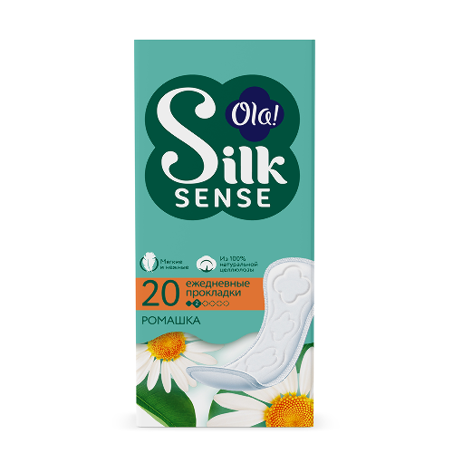 Ola silk sense прокладки ежедневные daily deo ромашка 20 шт.
