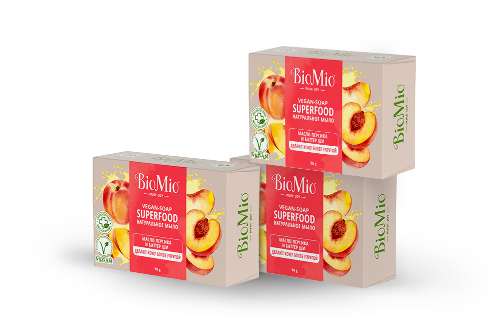 Набор 3=2 BIOMIO SUPERFOOD МЫЛО НАТУРАЛЬНОЕ С МАСЛОМ ПЕРСИКА И БАТТЕРОМ ШИ
