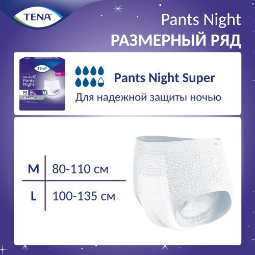 PANTS NIGHT ПОДГУЗНИКИ-ТРУСЫ НОЧНЫЕ