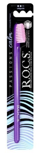 Rocs зубная щетка passions/средняя/
