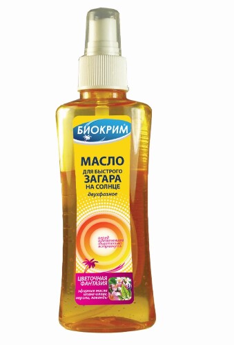 Купить Биокрим масло для быстрого загара цветочная фантазия 150 мл цена
