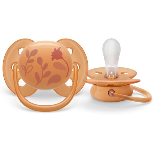 Avent соска-пустышка силиконовая ultra soft 6-18 мес 1 шт. scf091/18