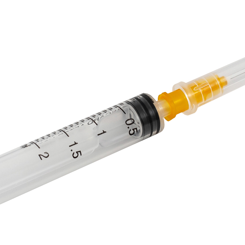 Шприц 2 мл 3-х комп c иглой 25g (0,5x25 мм) tw тонкостенной 10 шт./ цзянсу чжиюй/