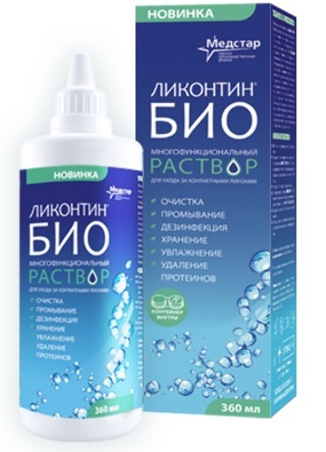 Ликонтин-био 360 мл раствор для линз+контейнер